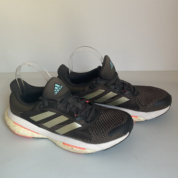 Adidas Black Continental Boost Running Shoes SolarGlide ST 5 Cushion Size 7.5 - Picture 2 of 9